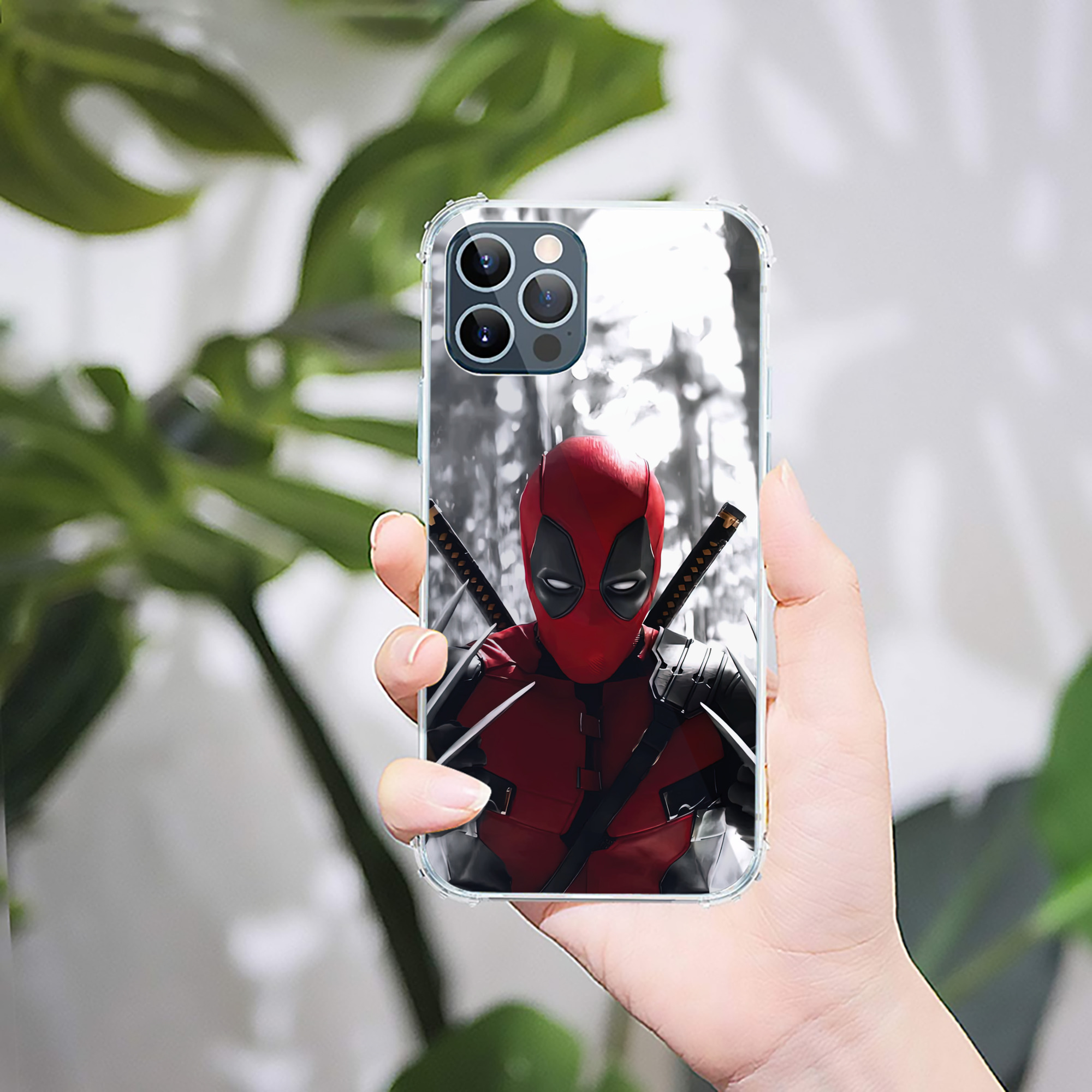 （画像用） Deadpool デッドプール 【iPhone 12シリーズ対応】透明スマホケース（クリアソフトケース）